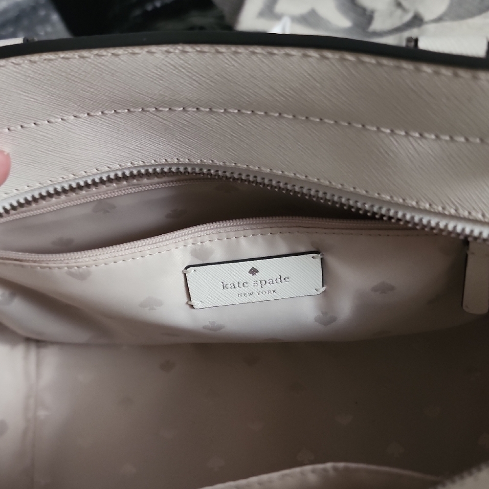 Kate Spade Optic White Cameron Satchel Normcore Neutral Rare Vintage Minimalist - Picture 4 of 10